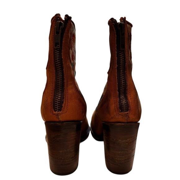 FREEBIRD By Steven DISCO Hendrix Boots Distressed Heart Floral Zip Womens Size 7 - Picture 6 of 14